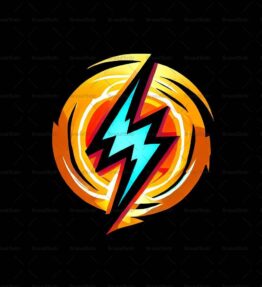 Energiegeladener Blitz